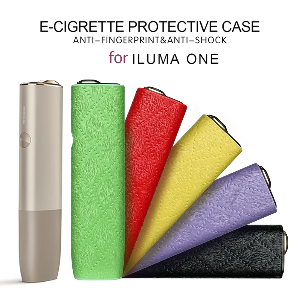 7 Colors Portable Cigarette Smoking Cases PC Leather Case for Iqos iluma One Cover