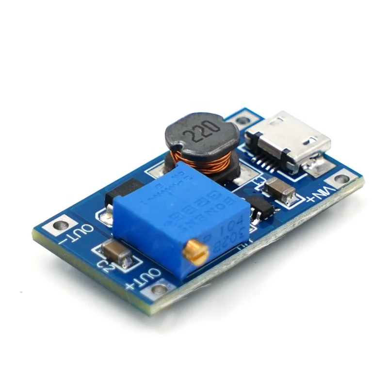 DC-DC 28V 2A Voltage Step Up Adjustable Boost MT3608 Converter Module