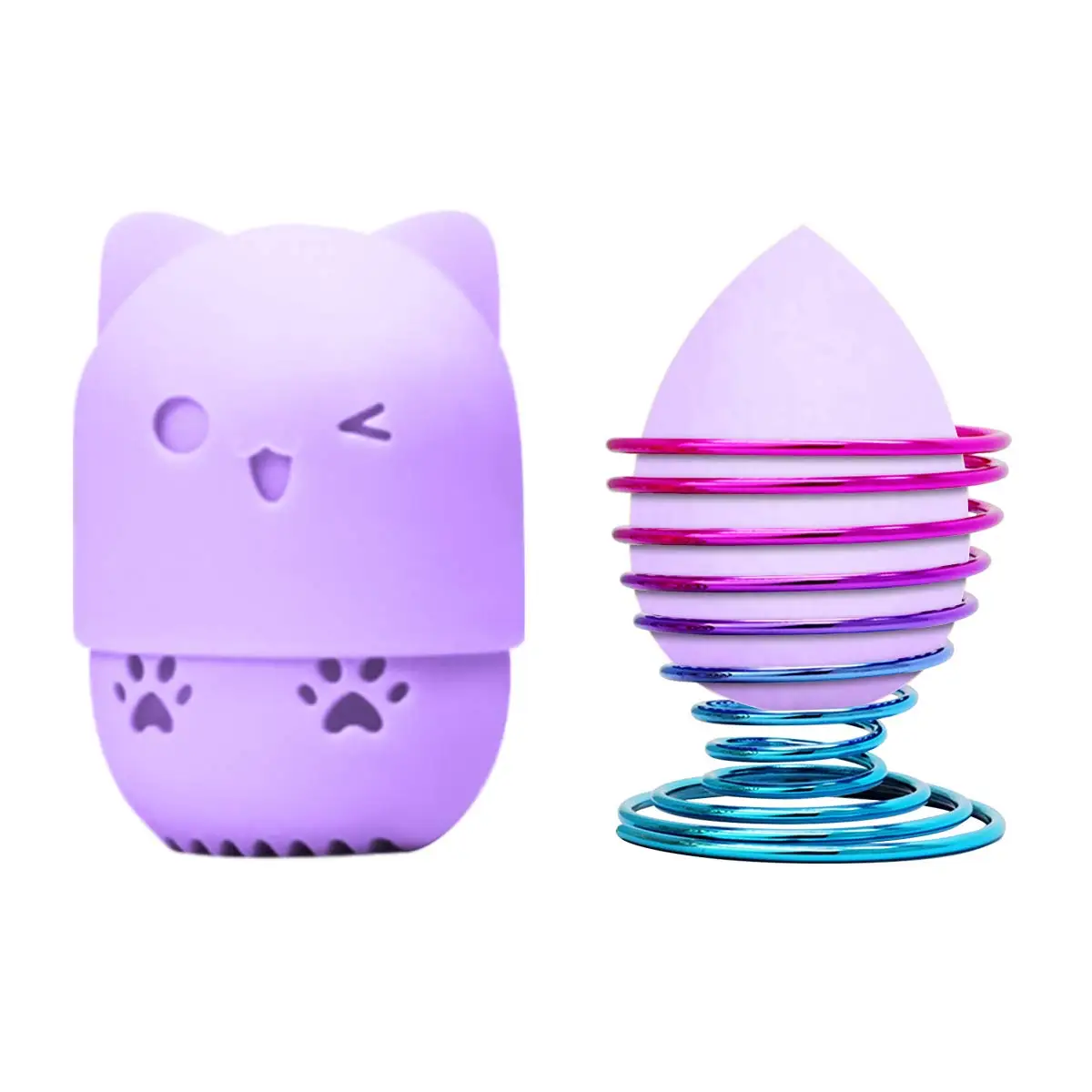 Silicone Makeup sponge holder Powder puff stand Puff storage Egg Sponge Stand Puff Blender Sponge Holder  Drying Stand Colorful