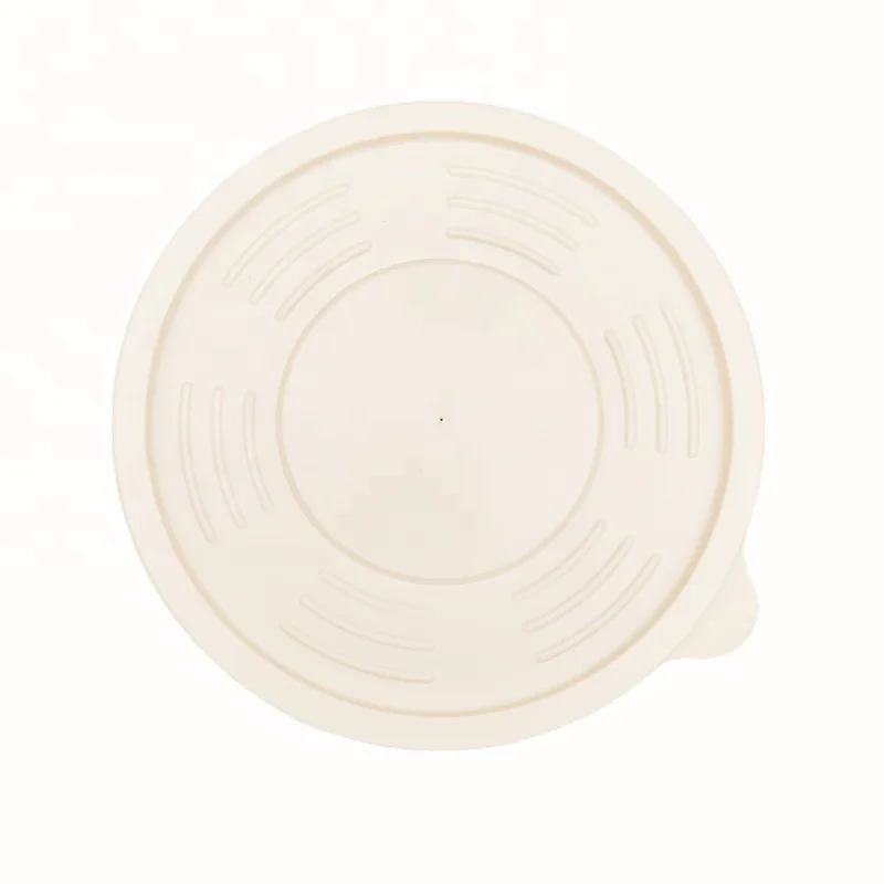 Good Quality Disposable Lid For 140mm Soup Bowls  Microwave Corn Starch Soup Bowl Lid Heat Resistant Take Away Soup Bowl lid