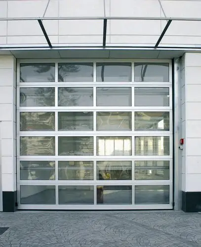 Wholesale Automatic Garage Doors Homes Fashionable Industrial Style Tempered Glass Waterproof Full View Transparent Painted