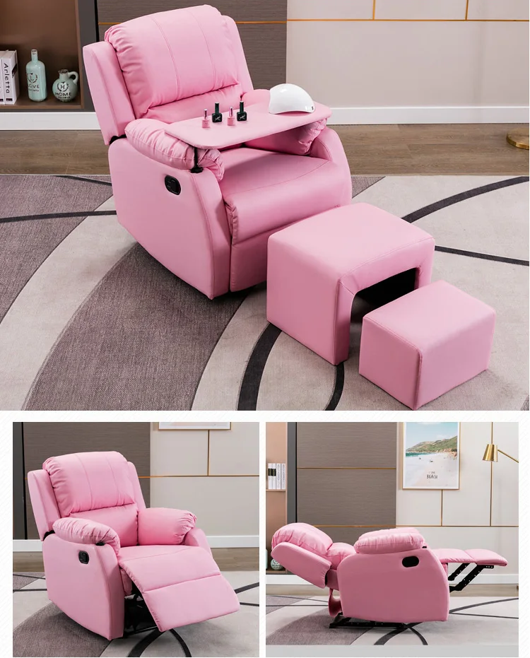 Beauty Nail Salon Furniture Foot Spa Chair Pure Massage Pure Massage Comfortable Lay Down Manicure Chair