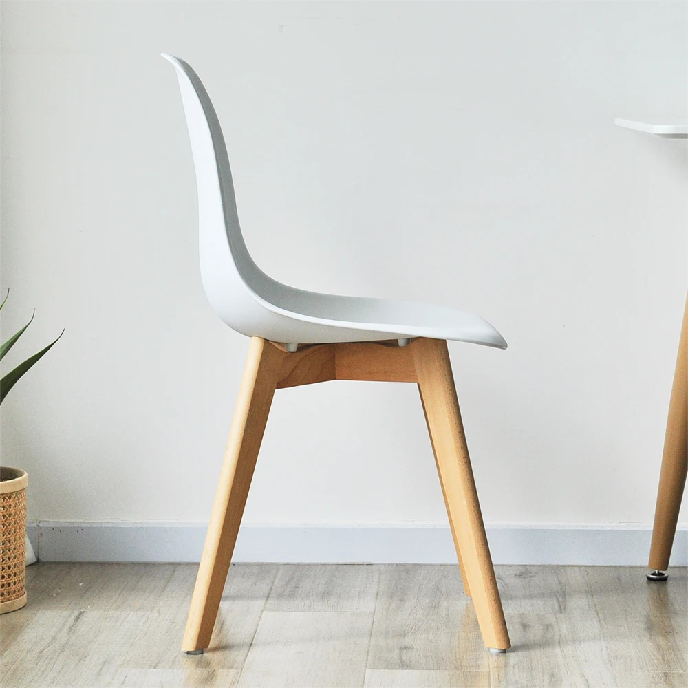 Factory Wholesale Price White Pp Plastic Chair Stackable Silla Plstico Comedor Plastic Chairs Commerical Restaurant Dining Chair