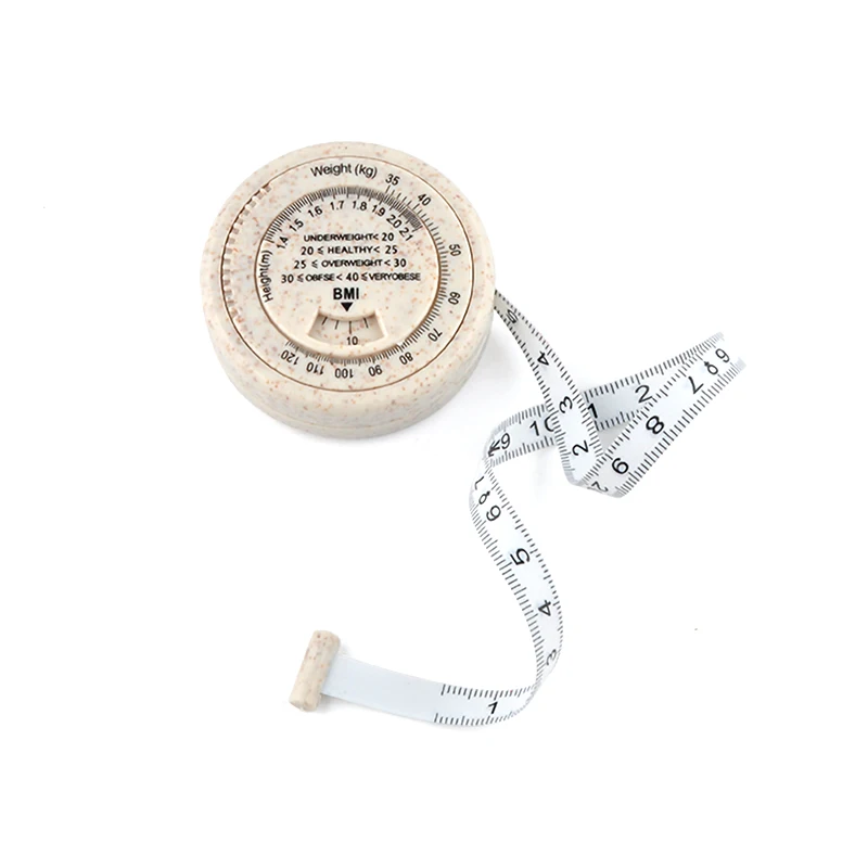 Wintape 2023 Degradable BMI Measuring Tape Body Health Calculator Weight Loss Fitness Tool measure tape plastic