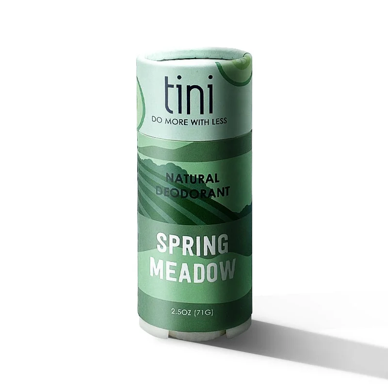 Empty Twist Up Deodorant Stick Containers 80% Less Plastic Body Butter Container Eco Oval Paper Tube Deodorant Packaging