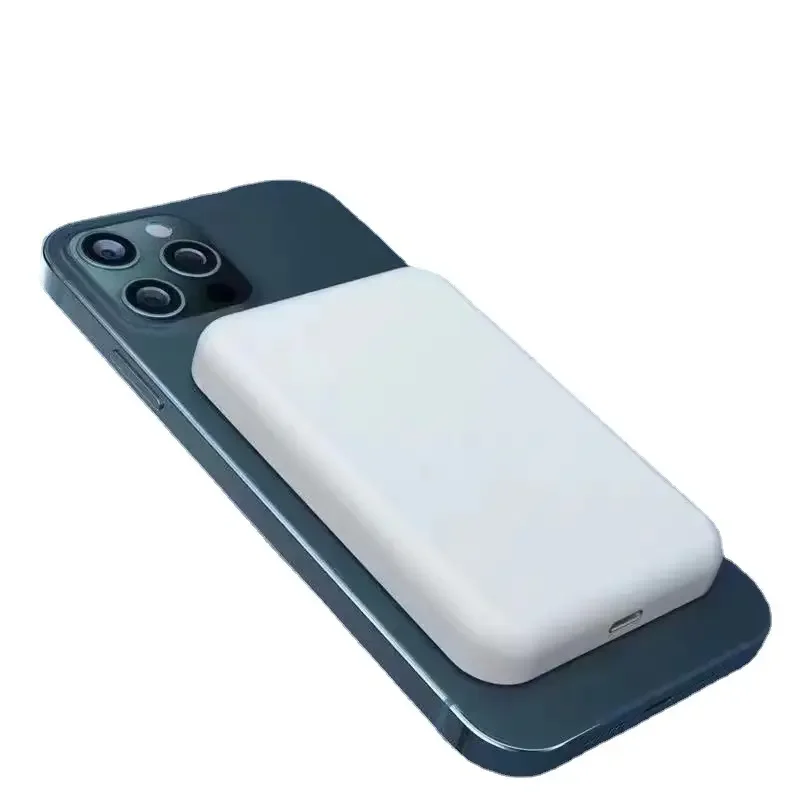 2024 New Trending Thin Power Bank 5000mAh Powerful Magnetic Battery Pack For iPhone 15 14 13 Android Phone Wireless Charging