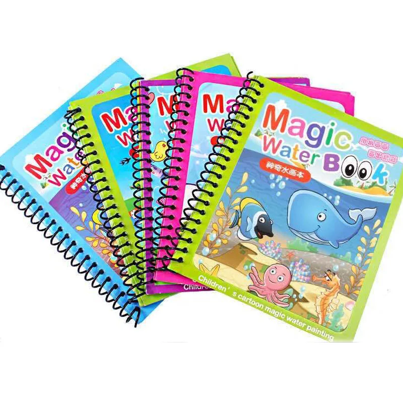 New Arrival Magic Water Drawing Book Writing Doodle Book with Pen