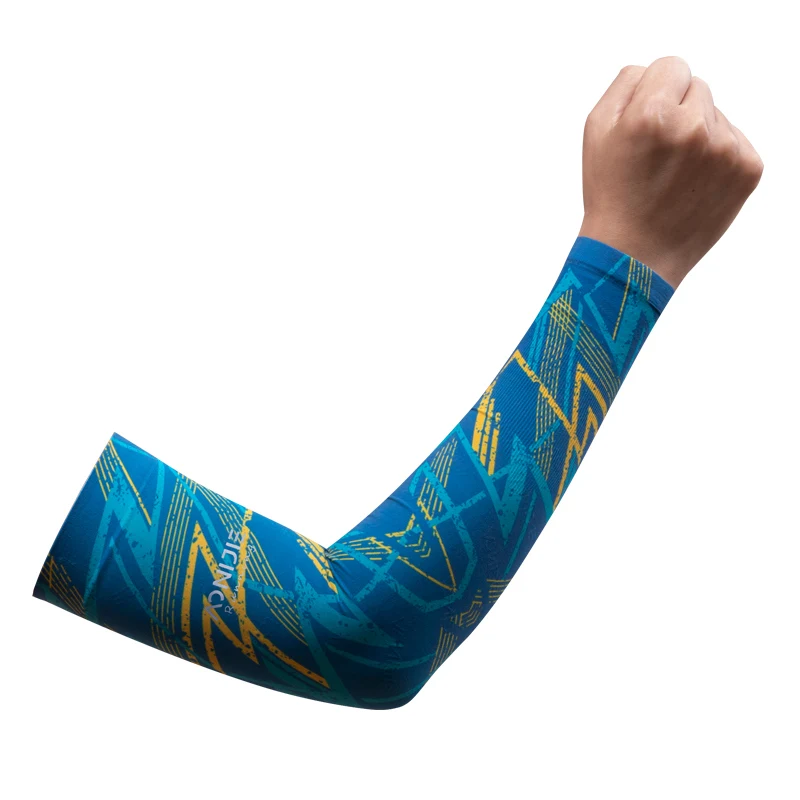 AONIJIE E4119 Outdoor Sunscreen Ice Sleeves Breathable Soft Ice-sensing Stretch Fabric Sun Protection Sleeves for Sports Running
