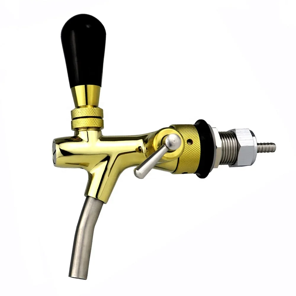 PVD Adjustable Stainless Steel Draft Beer Tower Tap Dispenser with Faucet and Shank