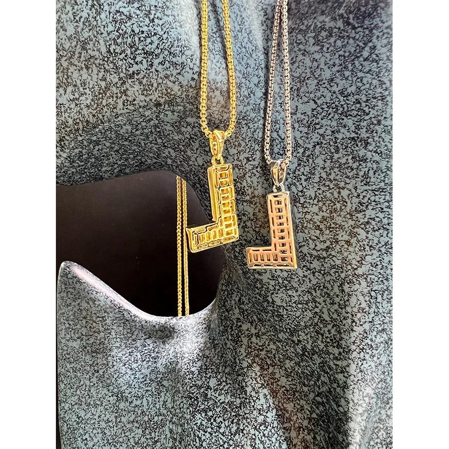 basic A to Z letter cube charms initial 26 letters 925 sterling silver alphabet cube pendant