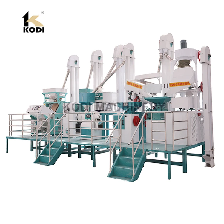 KODI MTP25T Cheap Price Automatic Combined Rice Mill Machine With Whitener