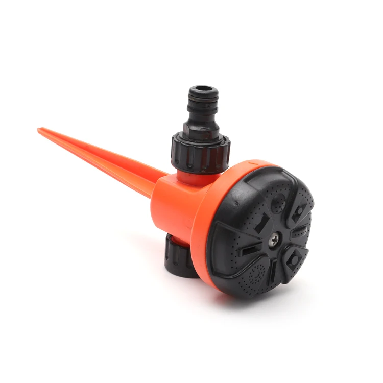 Garden Plastic Watering Irrigation Lawn Sprinkler Equipment With Spike