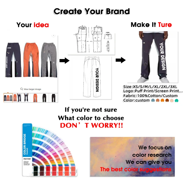 New spring style women cargo jogging workout sweat pants stacked cargo pants trousers