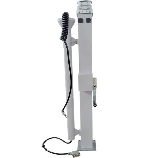 Stainless steel manual mast for solar trailer camera trailer pole Twin tube single tube manual mast for lifting light