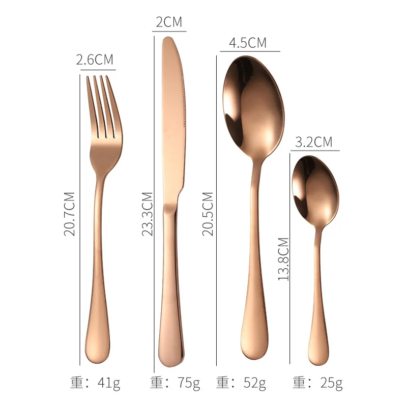Silverware Set Stainless Steel Flatware knife, fork and spoon Home Kitchen Restaurant Tableware Cutlery Set