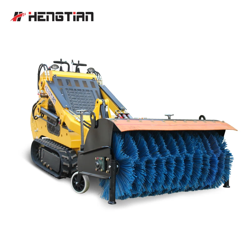 kehrmaschine track hoe mini road sweeper for ditching pilot rc  steering mounted control grader skid steer