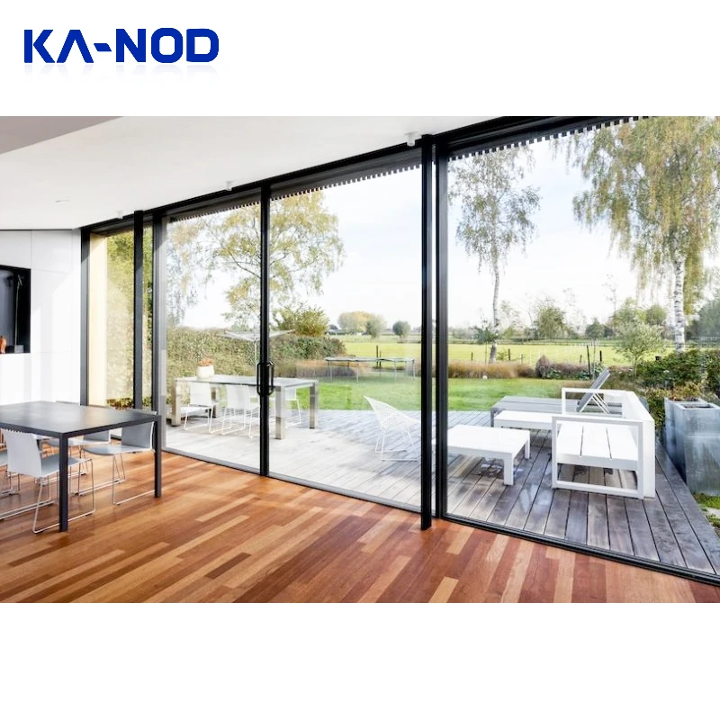 Residential Building Exterior Wall Frameless Floor-To-Ceiling Windows Aluminum Alloy Large Frame Glass Floor-To-Ceiling Wall