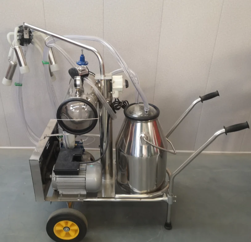 Weiwei Milking machine for cows and sheep Stainless steel single bucket and double bucket electric pulsating milking machine