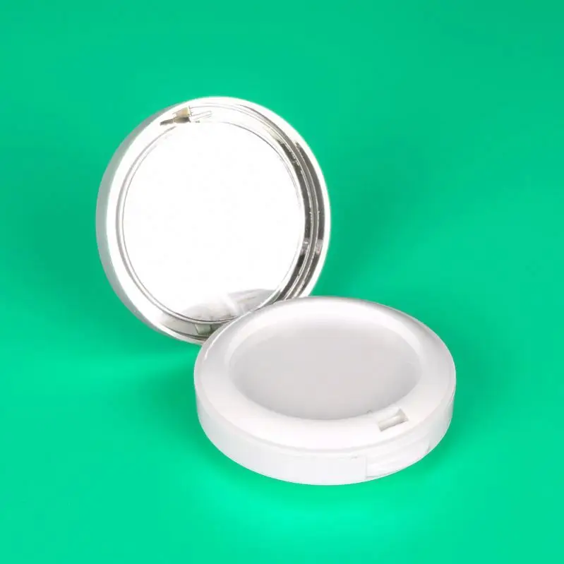 59mm Pan 8g Angel pattern Christian  Elegant pressed powder empty cosmetic powder compact case  make up case  with mirror