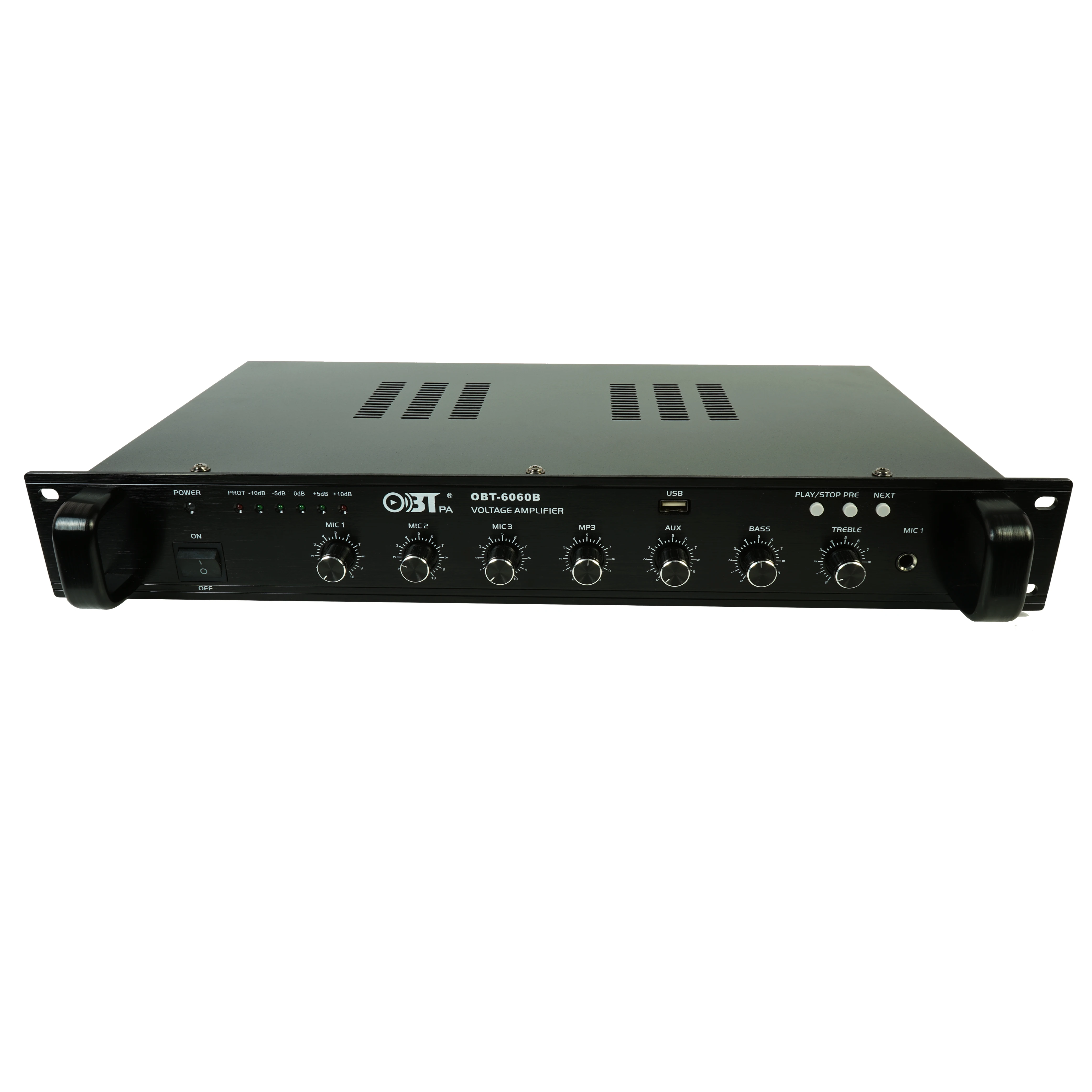 OBT-6060 профессиональный аудио усилитель встроенный Fm-радио модуль мини Mp3 микшер
