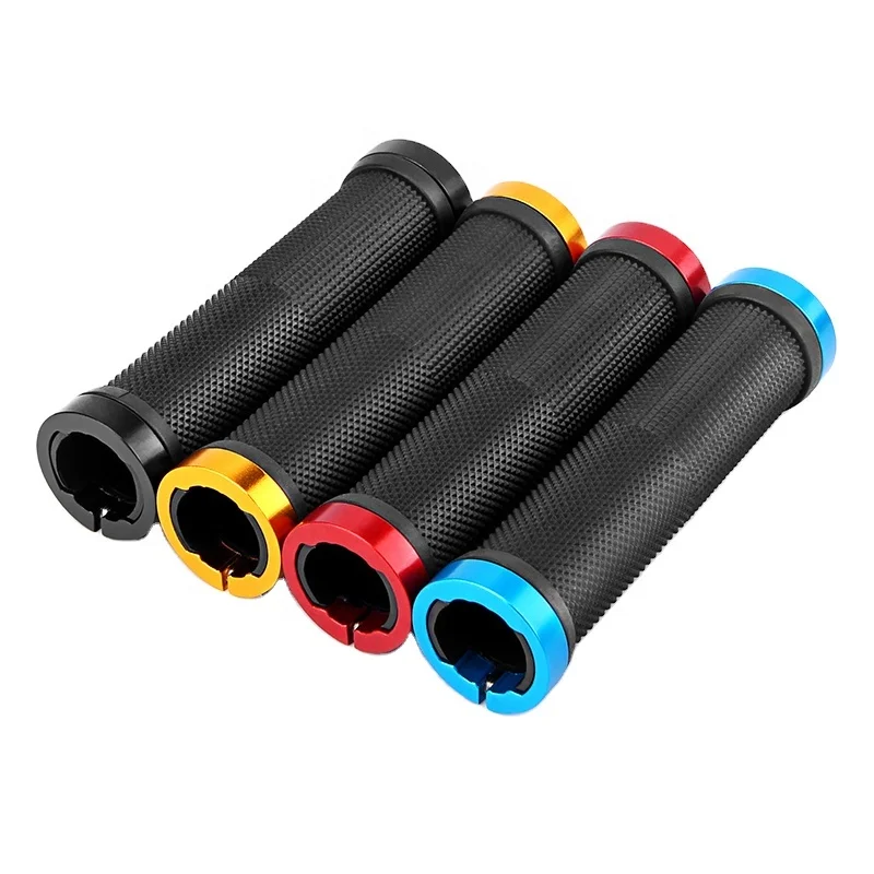 1 Pair Mountain Road Bicycle Handlebar Grips Ergonomic Anti-Skid Damping Rubber Grip Lock On Bike Handle End Cover