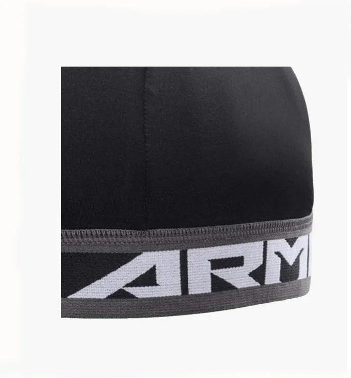 Your Logo Skull  Black Graphite 4-way Stretch Heat Gear Dries fasr to keep you cool