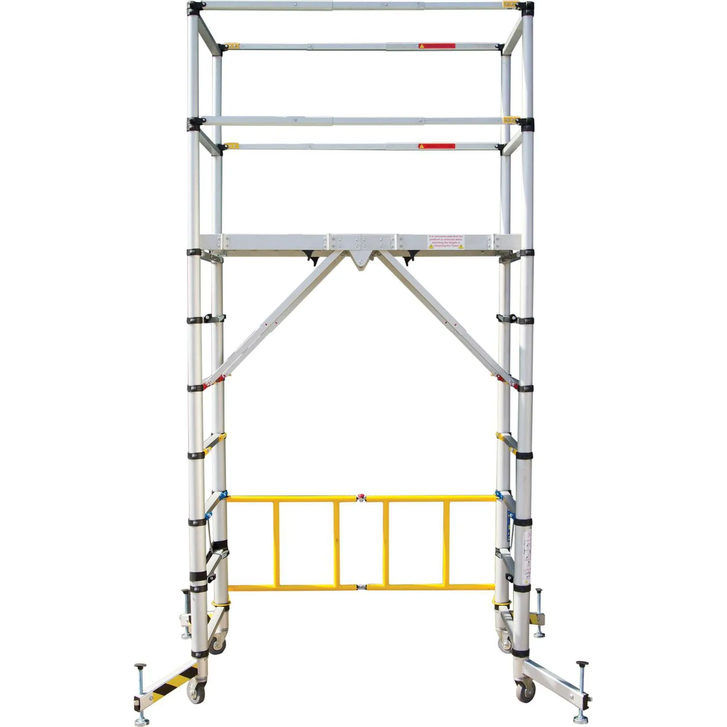 Professional 5.6m Aluminum Multi-Purpose Scaffold Ladder Folding Industrial Extension Rolling Industrial Ladders