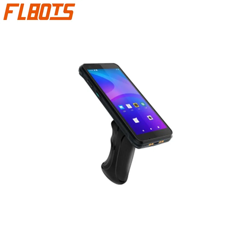 FLbots Portable Nfc Android 13 Rfid Scanner Long Range Uhf Handheld Rfid Reader For Logistics Warehouse