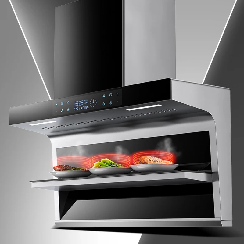 7-shape 900mm range hood  smart smoke extractor hood cooker chimney exhaust range hood  for kitchen