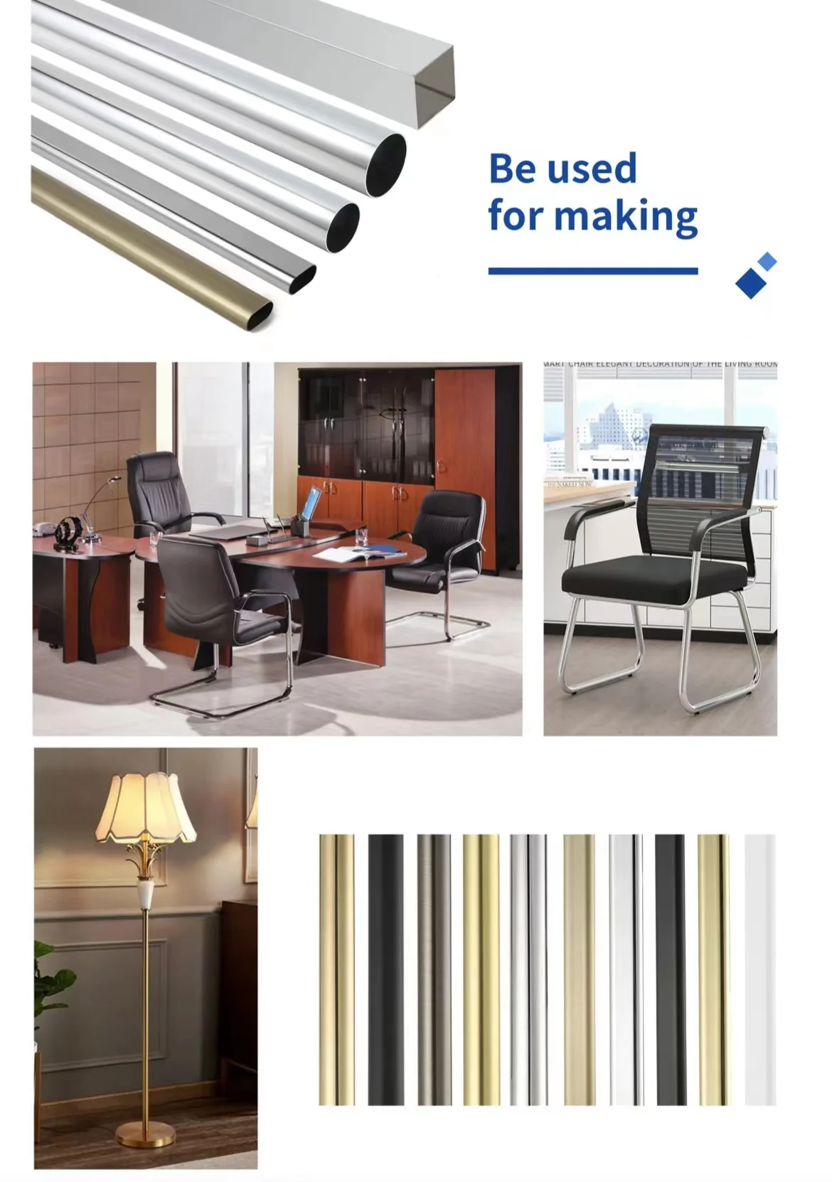 Sondoly 3m Steel Pipe Round Wardrobe Tube 25mm diameter iron Chrome wardrobe pipe