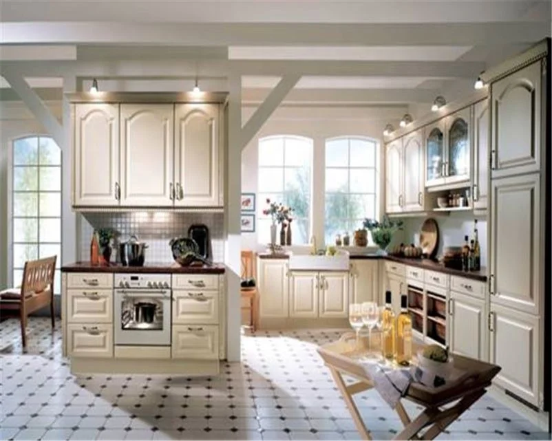 SJUMBO Oak Wooden Open Big Kitchen Cabinet Furniture With Big Island wooden arch kitchen cabinet