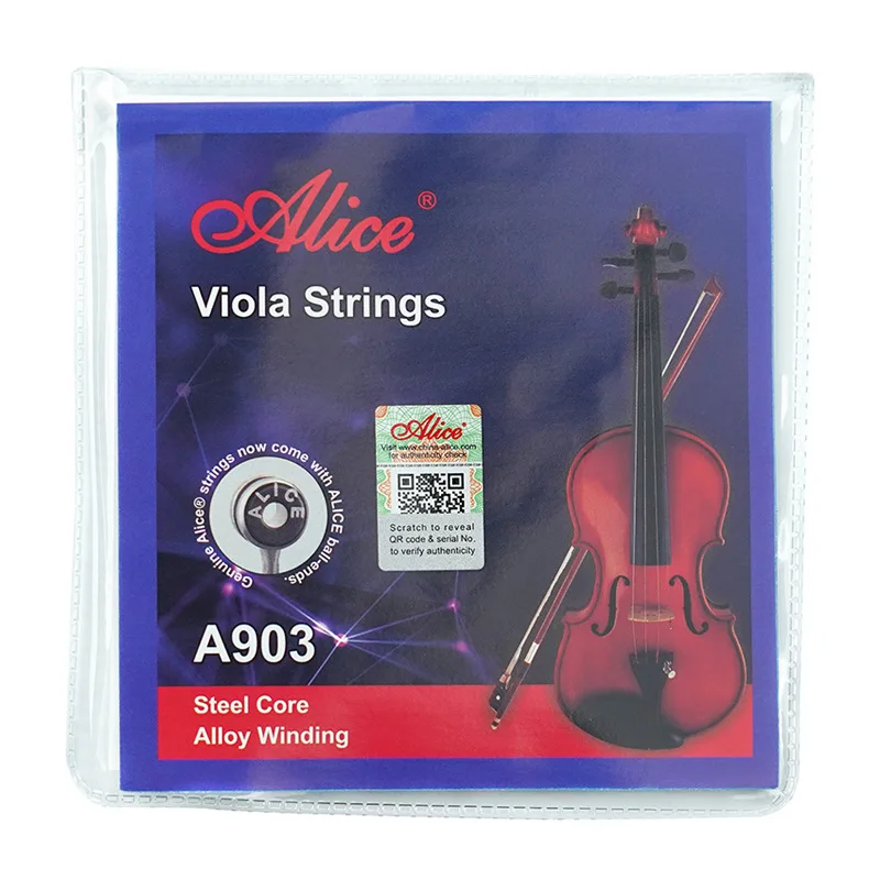 musical instrument accessories Alice A903 silver alloy steel core wire violin strings viola strings
