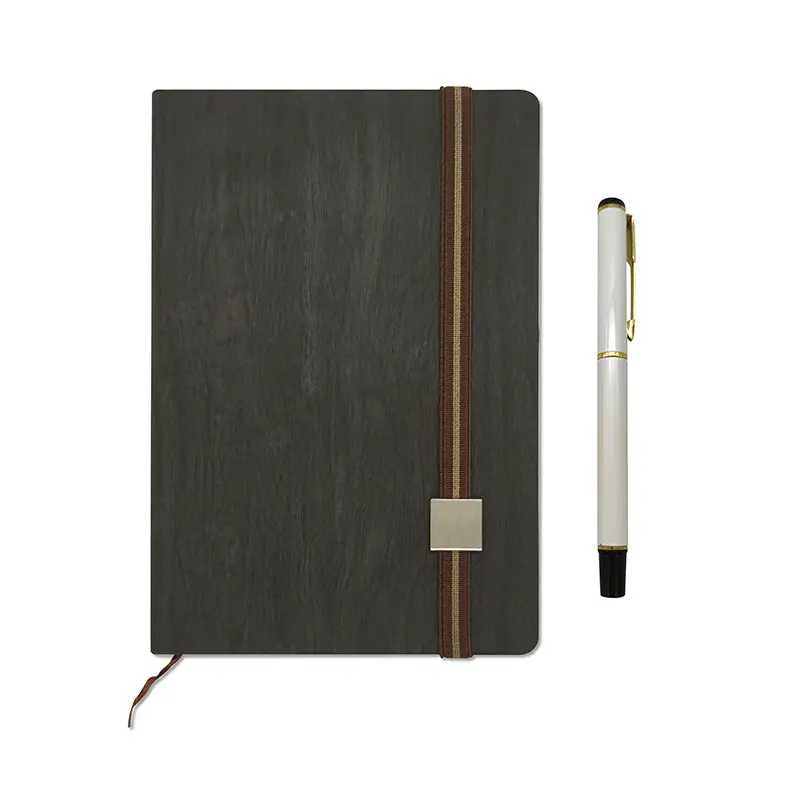 Custom Logo Pu Leather Business Gift Notebook and Pen Set