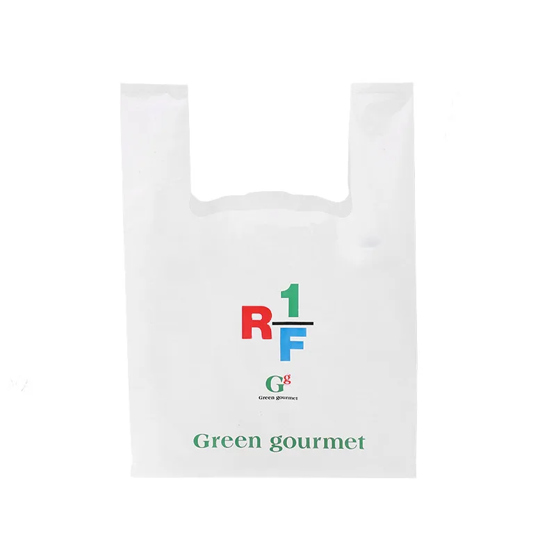 Custom Printed Eco Friendly Low Price Corn Starch Made Biodegradable Supermarket Non Plastic Carry Shopping Bags