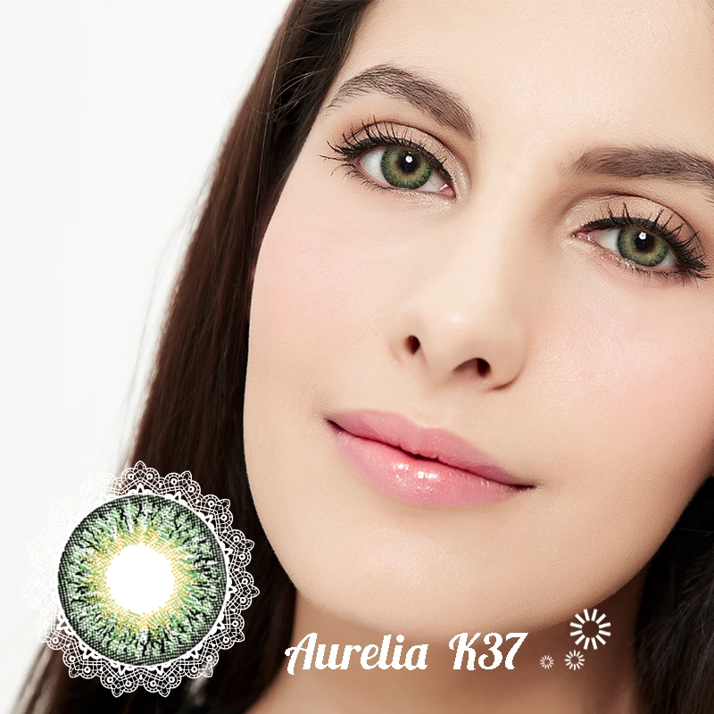 Forest K37 14.2Mm Aurelia Color Eyes Soft Natural Lentes De Contacto Yearly Lenses Wholesale Contact Lenses Manufactured