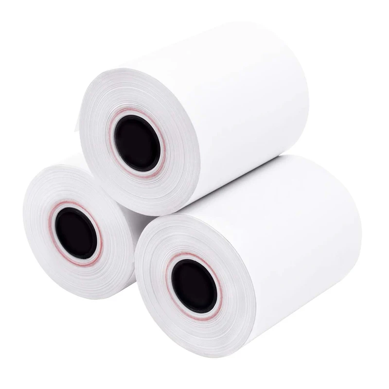 BPA Free Thermal Paper Cash Register Receipt Paper Roll 57mm 80mm 100 Rolls Per Box