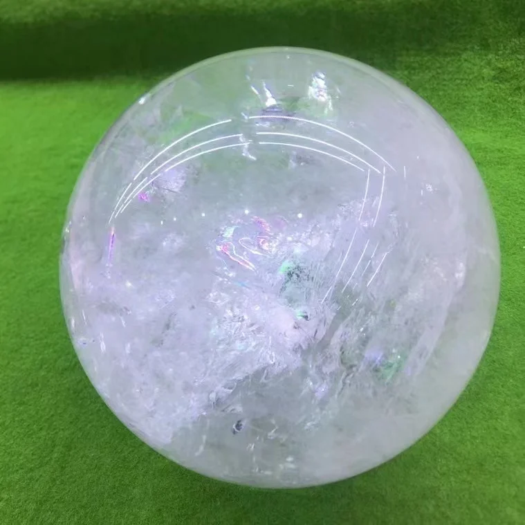 22cm 22.5cm Natural Clear Quartz Spheres Healing Stones White Crystal Balls For Home Decoration