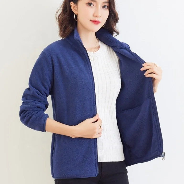 Customization Free samples knitted brush 100%polyester velvet polar fleece fabric for winter clothes suit hoodie