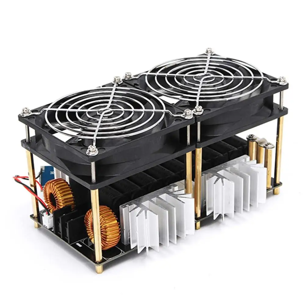 1800W 40A ZVS Induction Heating Board Module Heater DIY Flyback Driver Heater+Tesla Coil+Fan