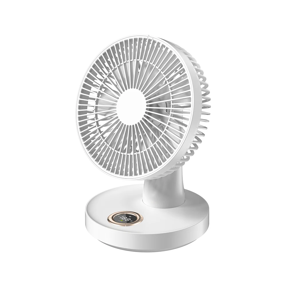 2024 new arrival office table fan  remote ontrol Automatic rotating shaking head rechargeable outdoor portable desktop fans