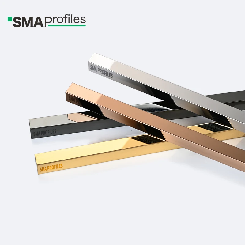 SMAProfiles Factory Direct Sales Decorative Profiles metal u channel trim Stainless Steel Tile Trim