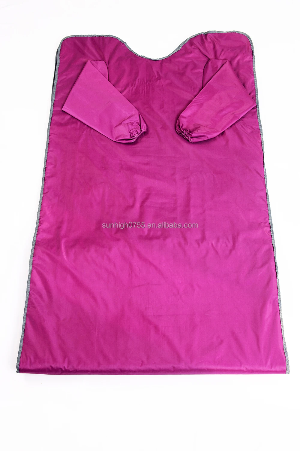 Sunhigh Customization Far Infrared Sauna Blanket with Sleeves for Sweating Detox,digital control,Weight loss Zipper waterproof