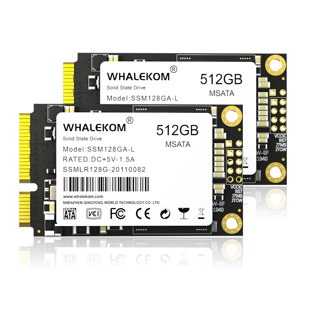 Whalekom быстрая скорость мини SSD 128 ГБ 256 512 1 ТБ внутренняя mSATA жесткий диск для ноутбука