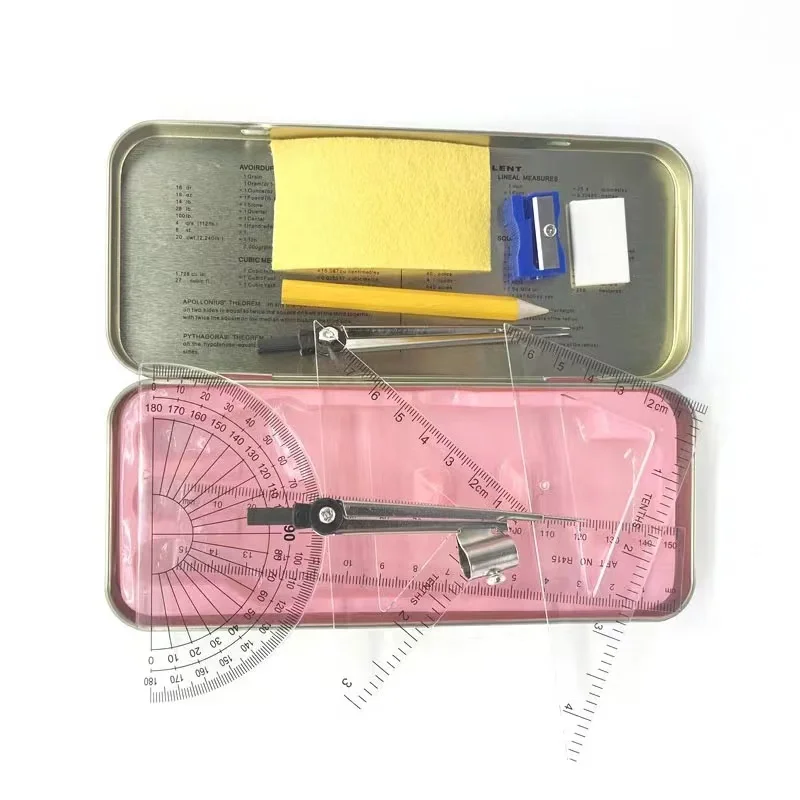 Africa School 10pcs instruments mathematical set,High quality hot sales geometry set, cheap price math set