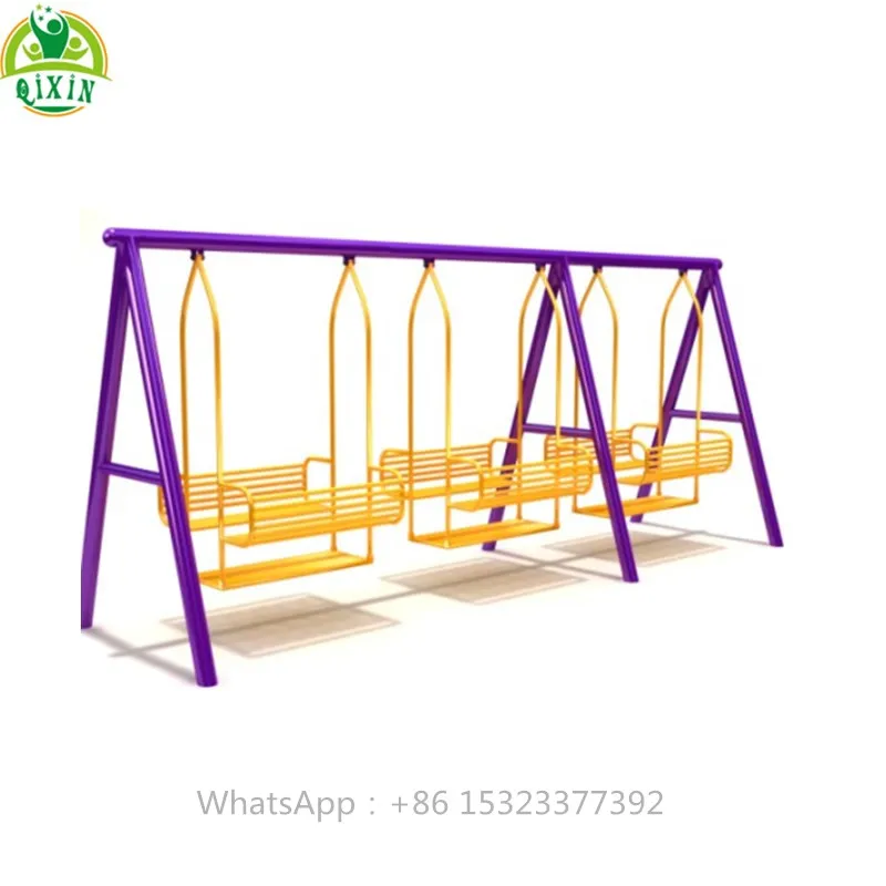Three swing seats outdoor playground kids swing chairs
