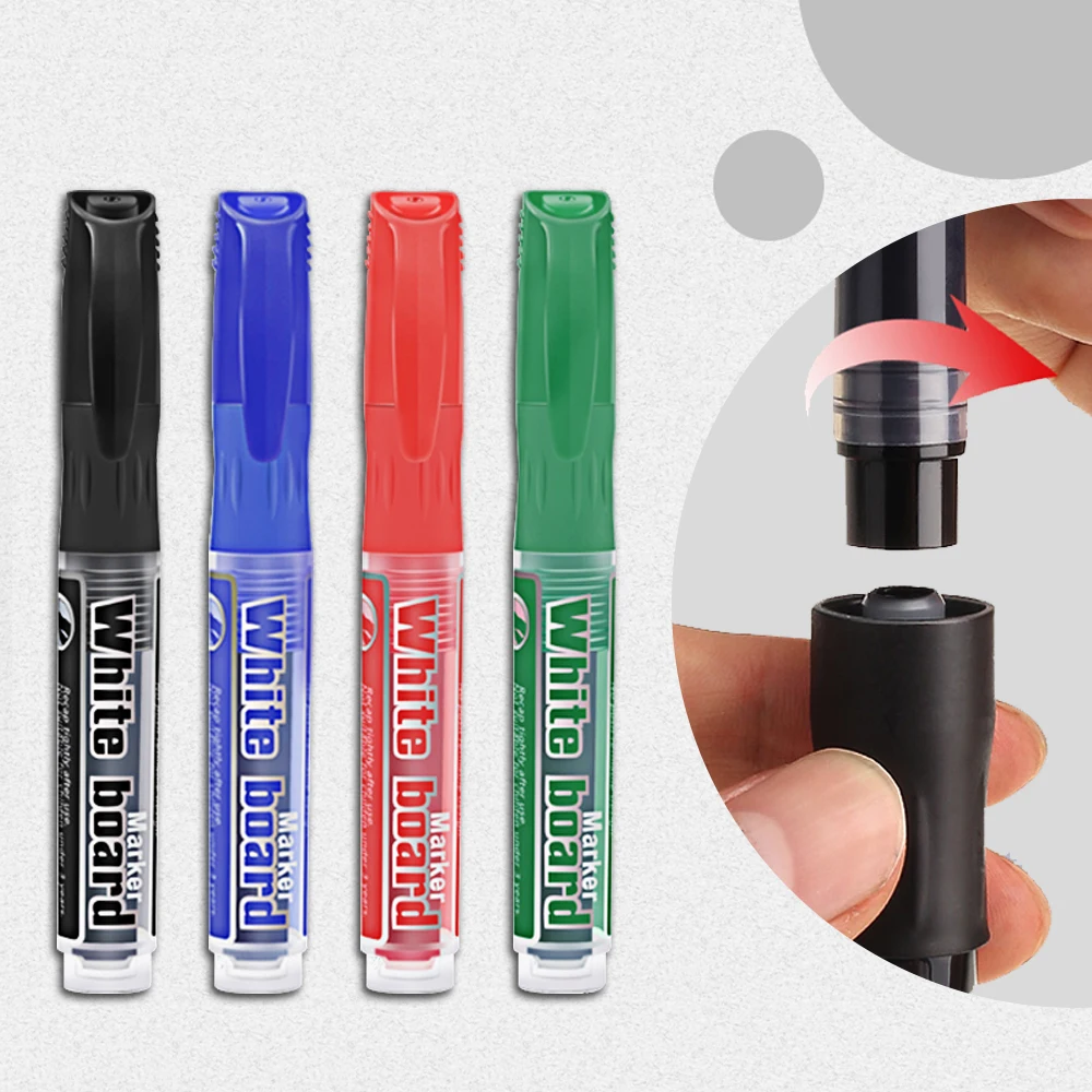Белая доска ручка нетоксичный заказной логотип многоразового использования пустой Nid стираемый маркер лучшие доски ручки черный красный синий зеленый