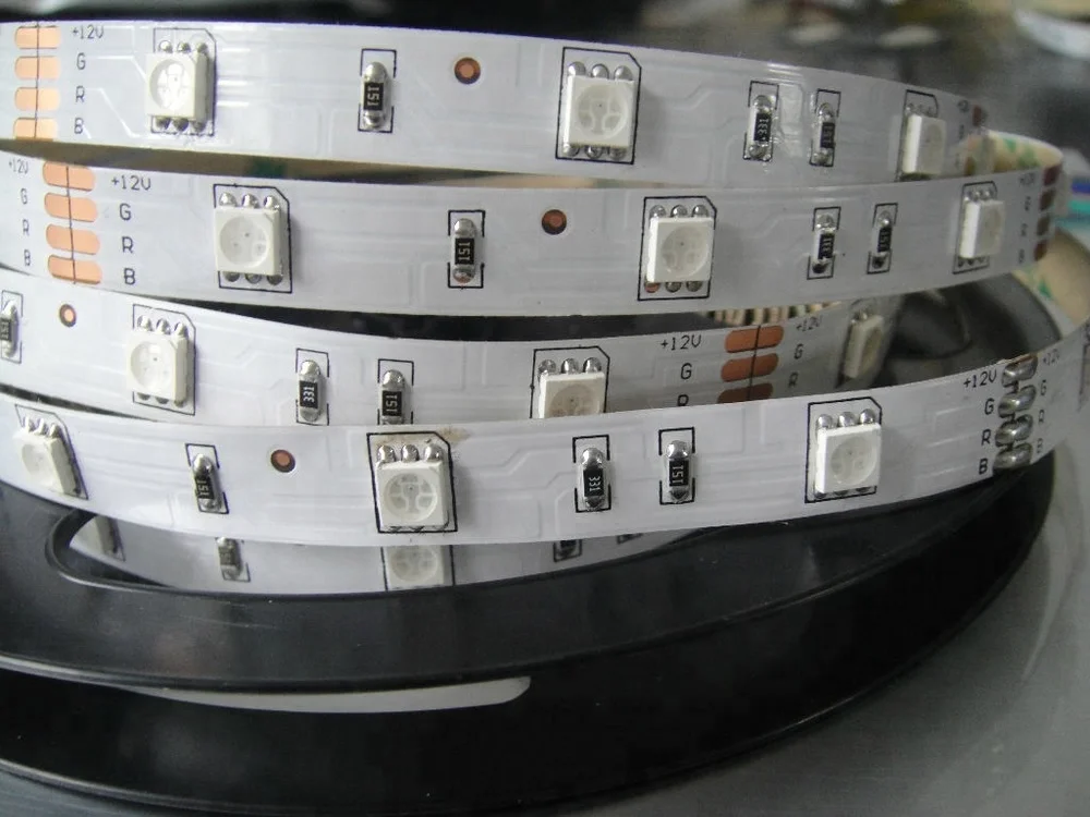 Waterproof Led Chip 30leds/m PCB 10MM 5050 DC12V/24V Changeable Strip Light