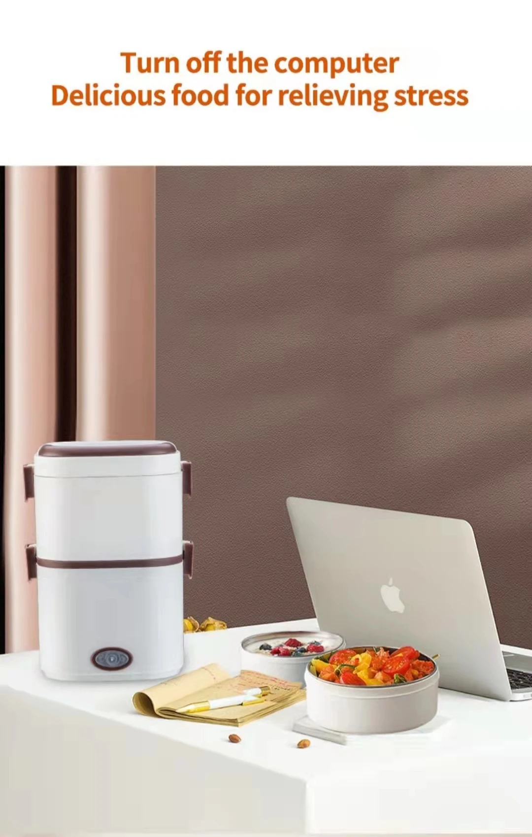 Automatic heating lunch box cooking dual wholesale electric lunch box plug insulation small rice cooker mini 1 person