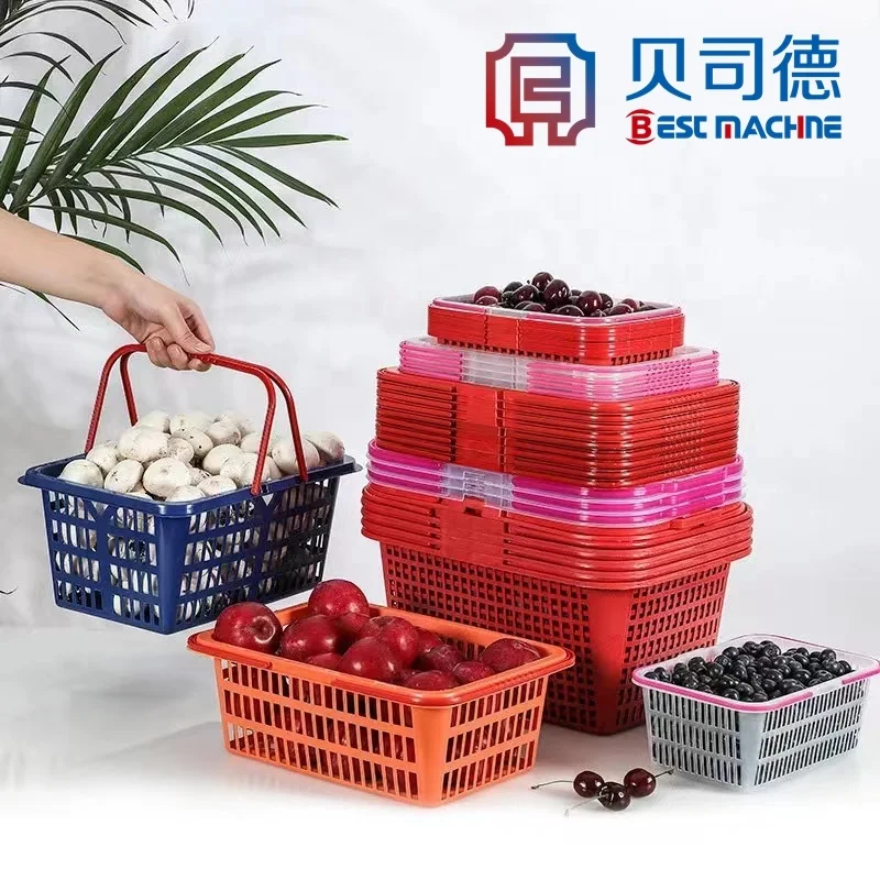 full automatic 385ton Plastic for food  storage basket shelving units injection  molding making machine