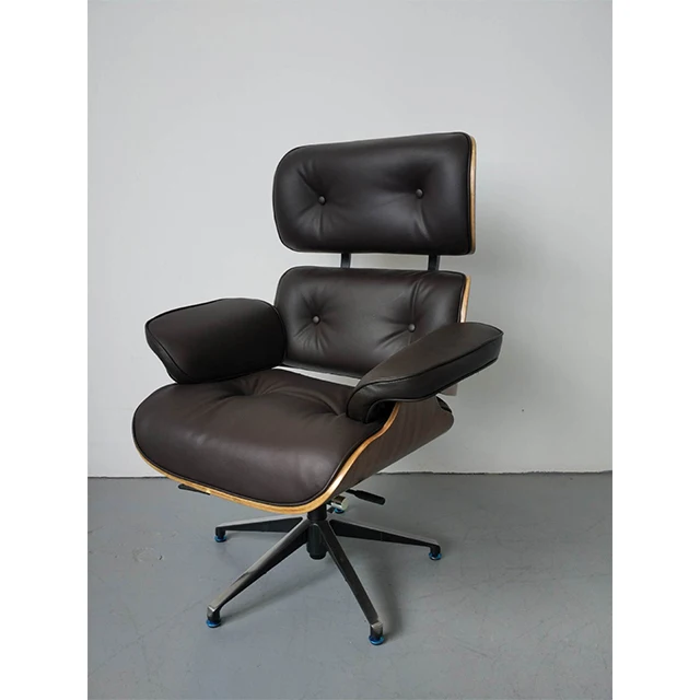 High quality luxury living room leather recliner living room leather wingback chair set